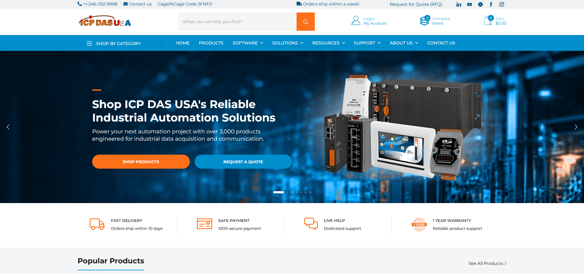 ICP DAS USA Website